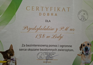 podziękowania