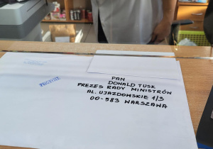 Kartki zostały wysłane na poczcie