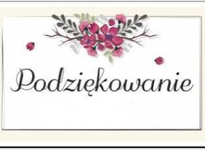 Podziękowanie