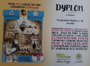 Podziękowanie za udział w akcji: "Tusz do paki"