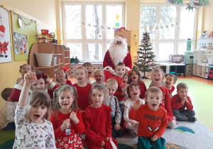 Wspólne zdjęcie z Mikołajem