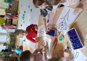 Wiosenne krokusy - praca plastyczna